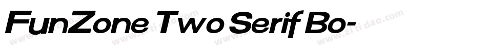 FunZone Two Serif Bo字体转换